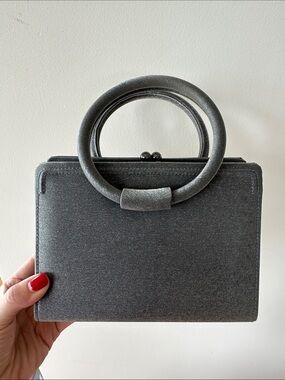 Carlo Fellini Vintage Metallic Top-Handle Women’s Evening Bag